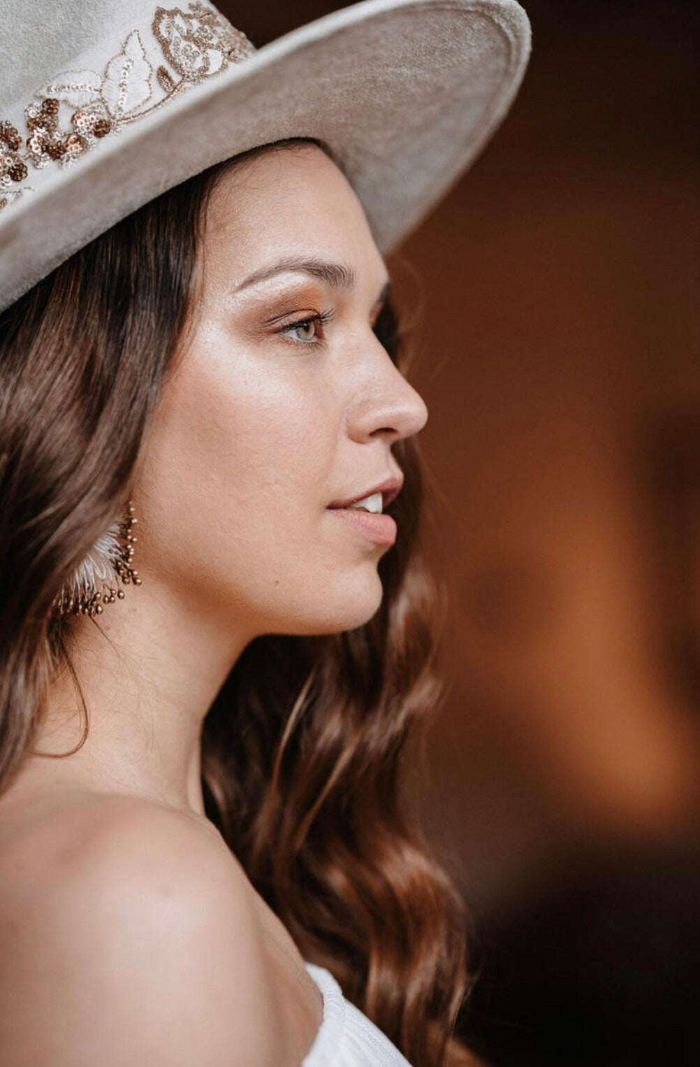 Fächer-Ohrringe im Boho Hippie Style – Brautschmuck & Statement-Accessoire für Alltag und Festival