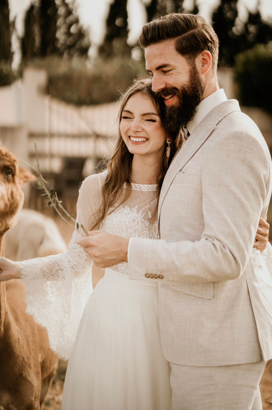 Boho Braut Ohrringe Sonne mit Kristallanhänger – vergoldete Stecker | Brautschmuck Hochzeit & Geschenkidee