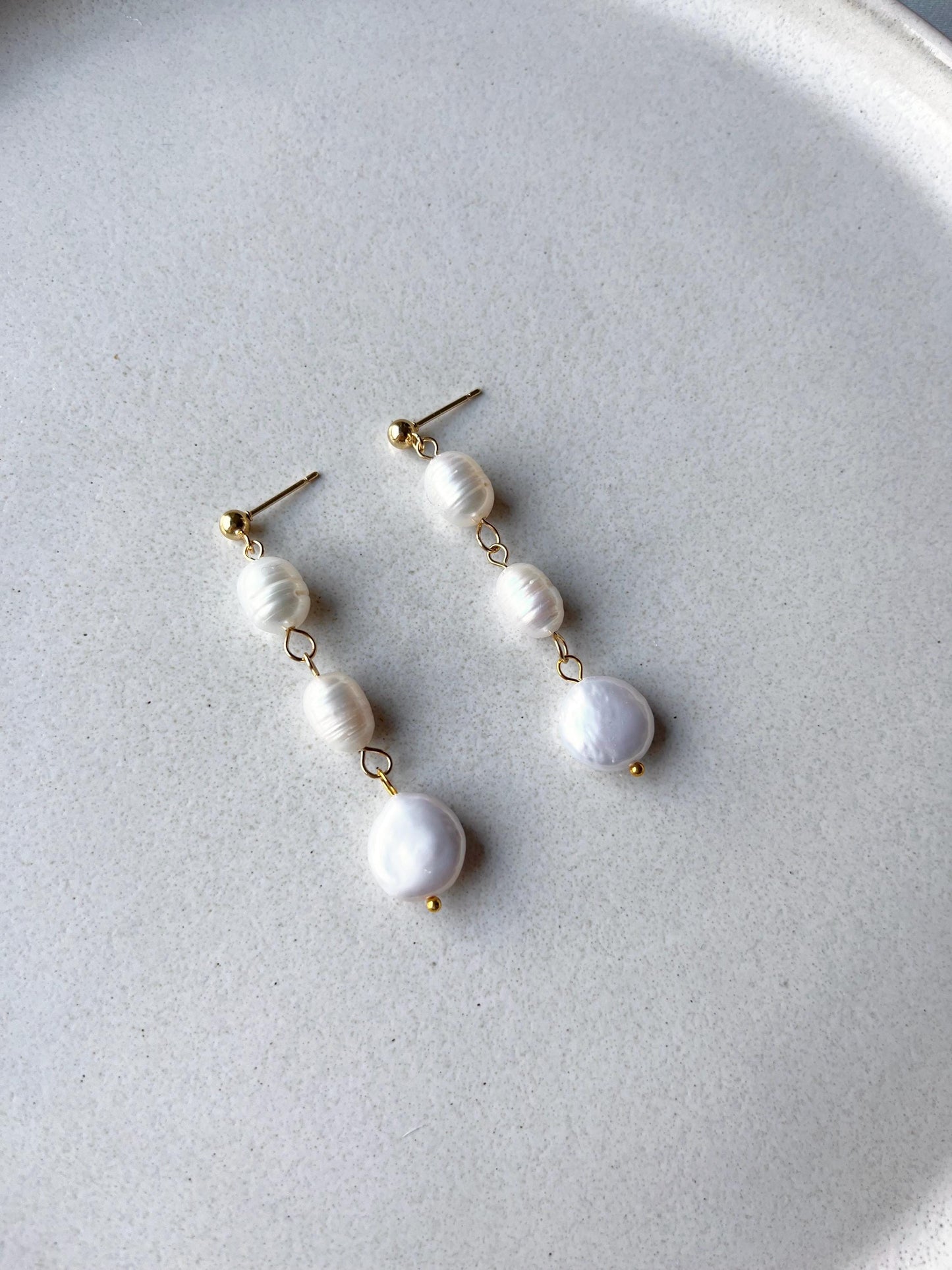 Ohrringe mit Süßwasserperlen – Eleganter Brautschmuck in Gold, Silber oder Roségold