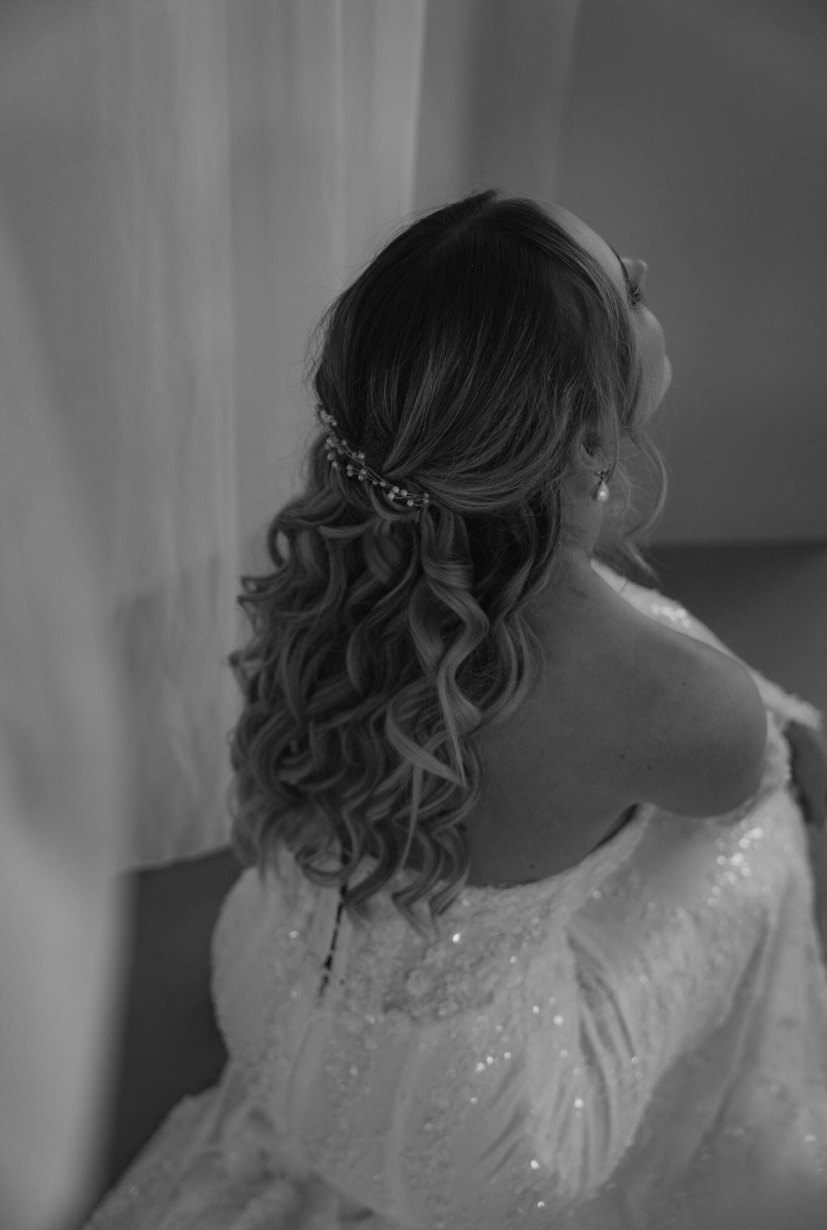 Filigraner Perlenhaardraht für die Braut – Zarter Haarschmuck in Gold oder Silber | Flexibel einarbeitbar für romantische Brautfrisuren