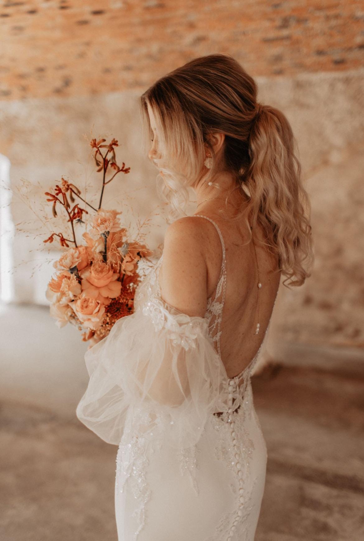 Vergoldete Rückenkette mit Süßwasserperlen – Handgefertigt & abnehmbar | Edelstahl in Gold, Silber oder Roségold