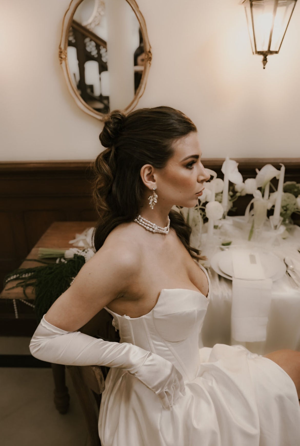 Statement Ohrstecker aus Edelstahl mit Kristallen – Brautschmuck Ohrringe in Gold oder Silber