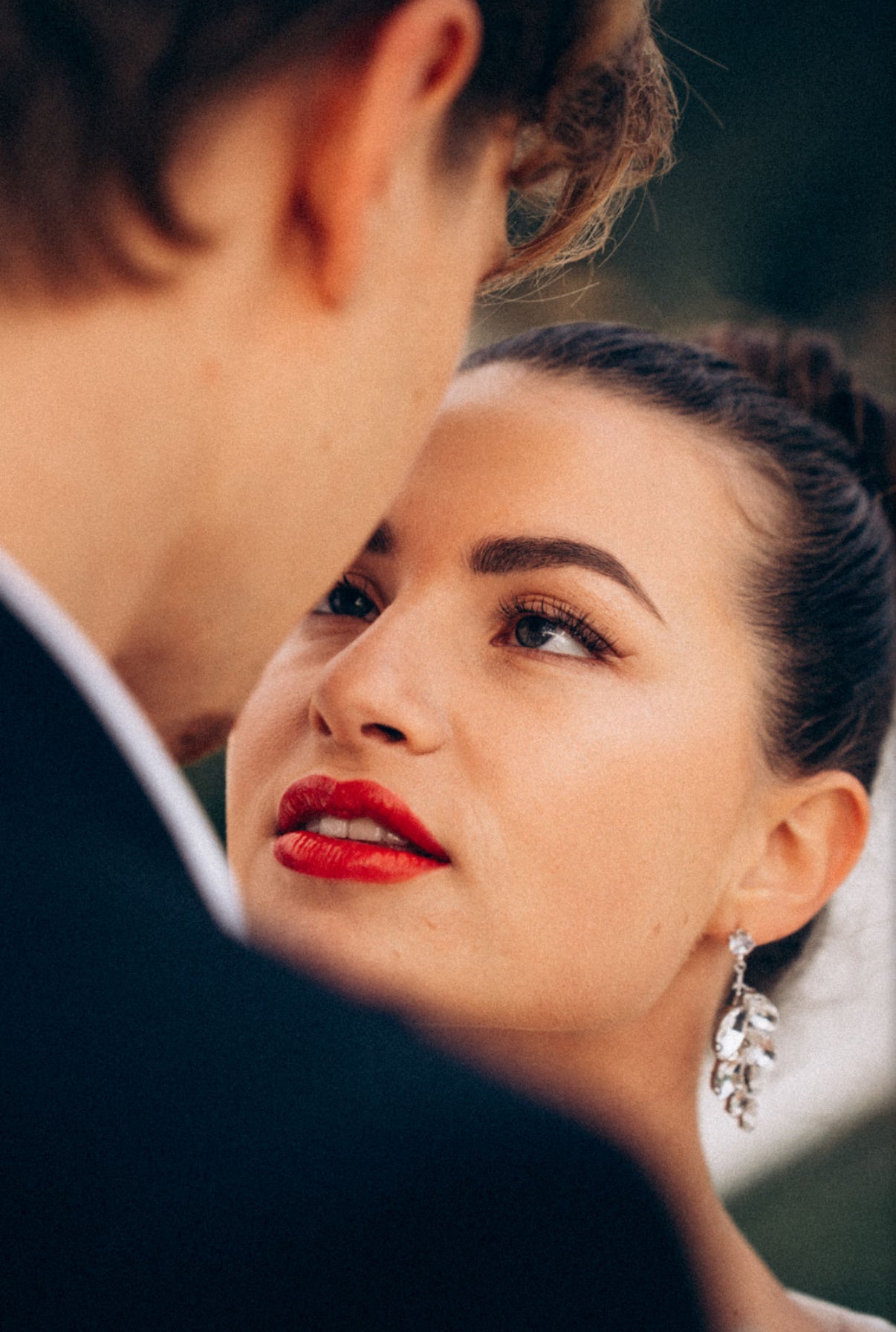 Statement Ohrstecker aus Edelstahl mit Kristallen – Brautschmuck Ohrringe in Gold oder Silber