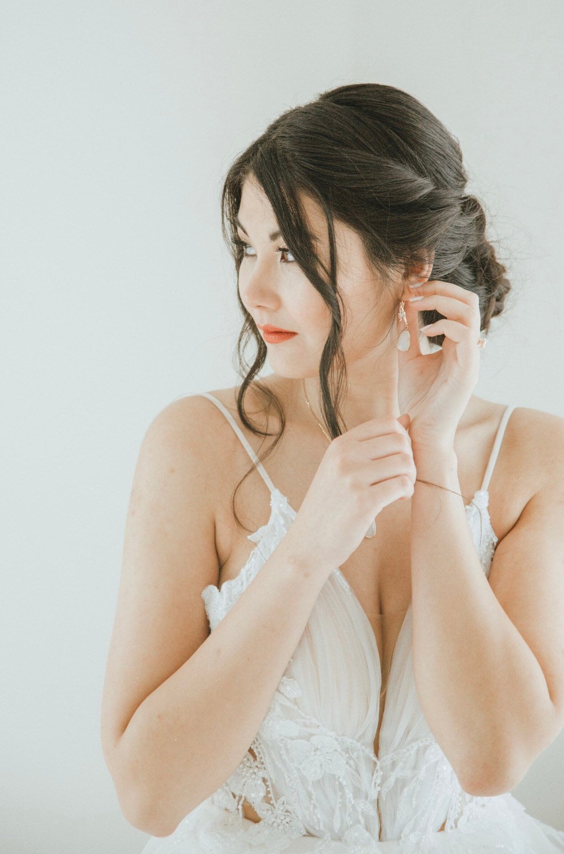 Brautschmuck Set mit Glastropfen – vergoldet & handgefertigt für deinen großen Tag