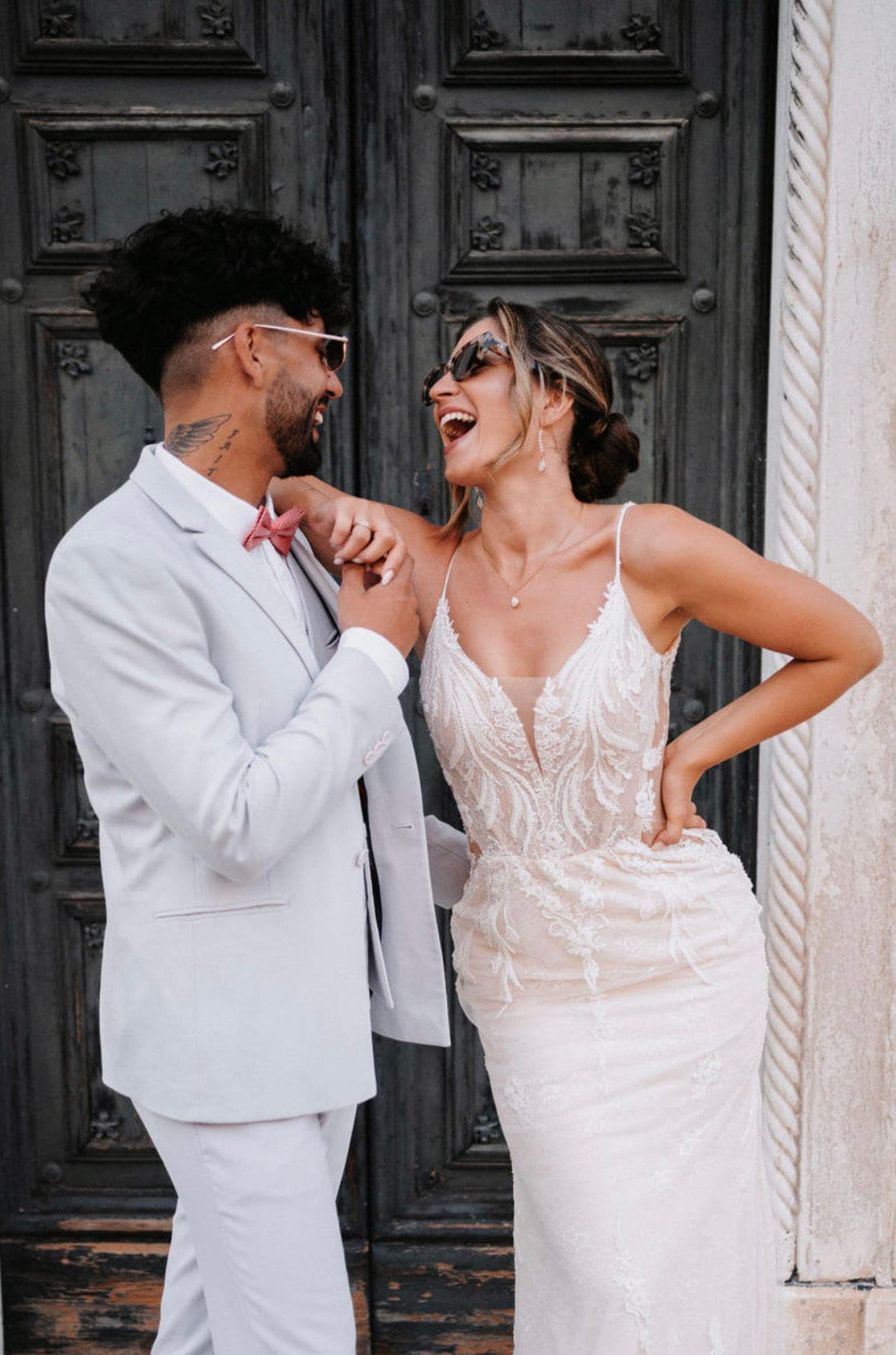 Schlichte Kette mit Tropfen Geschenk Trauzeugin – Edelstahl Halskette mit Glastropfen | In Gold, Silber oder Roségold