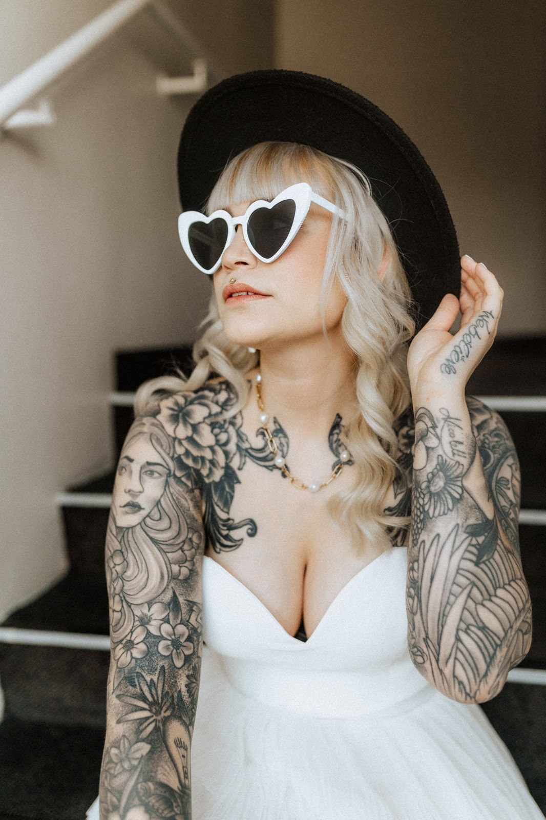 Vergoldete Edelstahl-Halskette mit Perlen – Handgefertigt | Zeitloses Design für jeden Tag