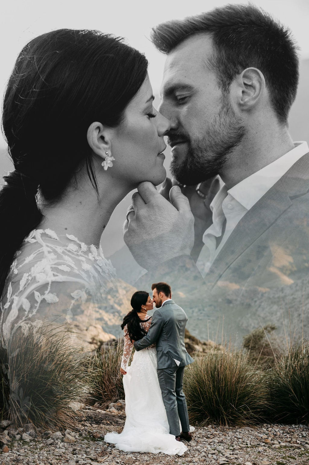 Schmuckset für die Braut – Handgefertigtes Set mit Seidenblüten & Glasperlen | Edelstahl in Gold, Silber oder Roségold