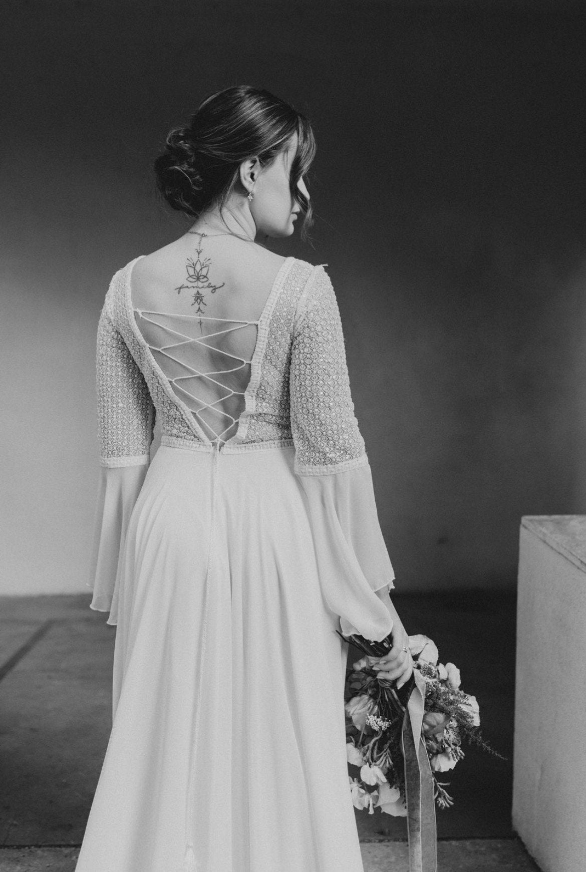 Schmuckset Braut oder Alltag Kleine Blüten Gold oder Silber – Filigranes Set aus Edelstahl mit Zirkoniablüten | Kette & Ohrringe handgefertigt