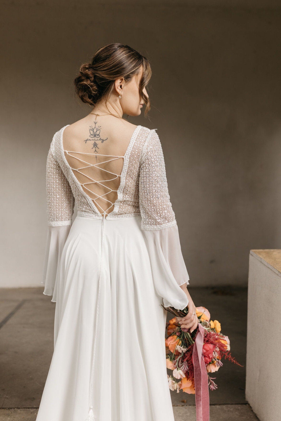 Schmuckset Braut oder Alltag Kleine Blüten Gold oder Silber – Filigranes Set aus Edelstahl mit Zirkoniablüten | Kette & Ohrringe handgefertigt