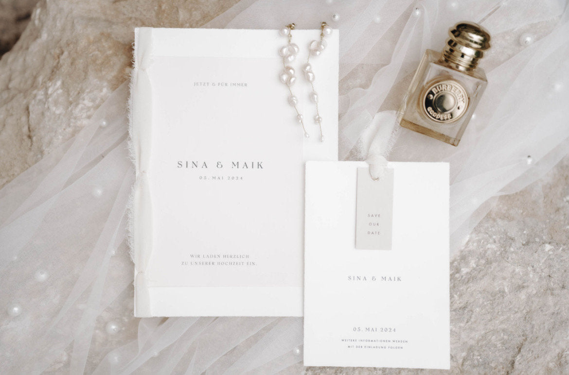 Lange Perlenohrringe für die Braut – Eleganter Brautschmuck mit Süßwasserperlen in Gold oder Silber