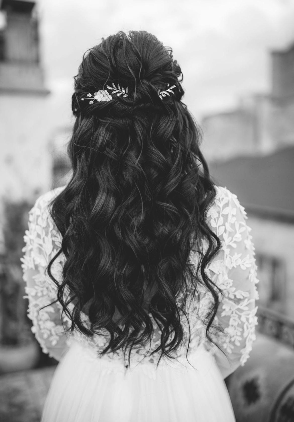 Goldene Blätter Haarnadeln – Filigraner Braut Haarschmuck für natürliche Hochzeitslooks