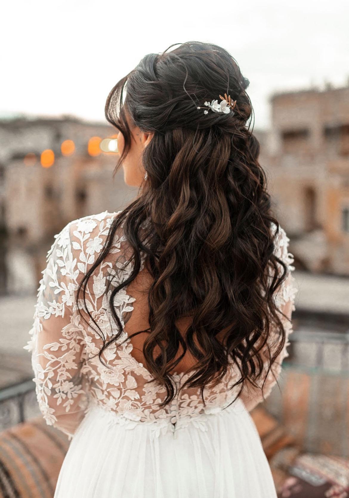 Goldene Blätter Haarnadeln – Filigraner Braut Haarschmuck für natürliche Hochzeitslooks