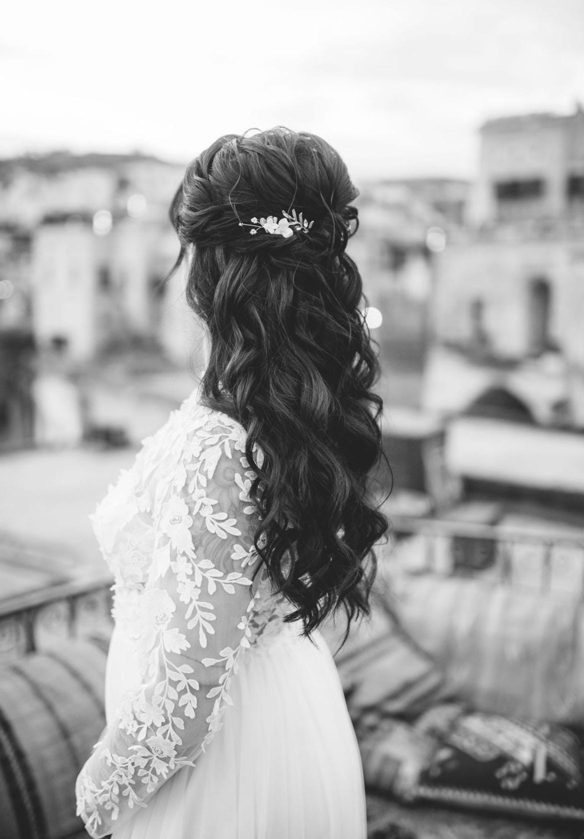 Goldene Blätter Haarnadeln – Filigraner Braut Haarschmuck für natürliche Hochzeitslooks