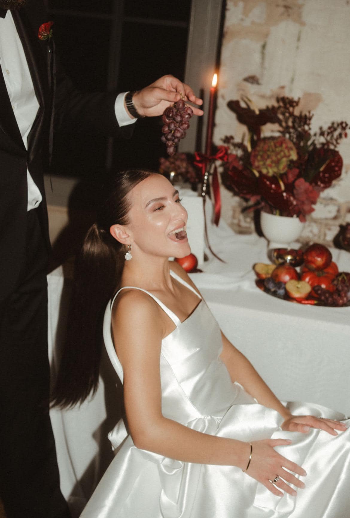 Braut-Creolen mit abnehmbarem Perlenanhänger – Edelstahl in Gold oder Silber | Handgemacht